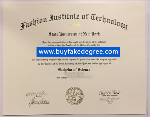 FIT SUNY Diploma Fake Fashion Institute Of Technology State University